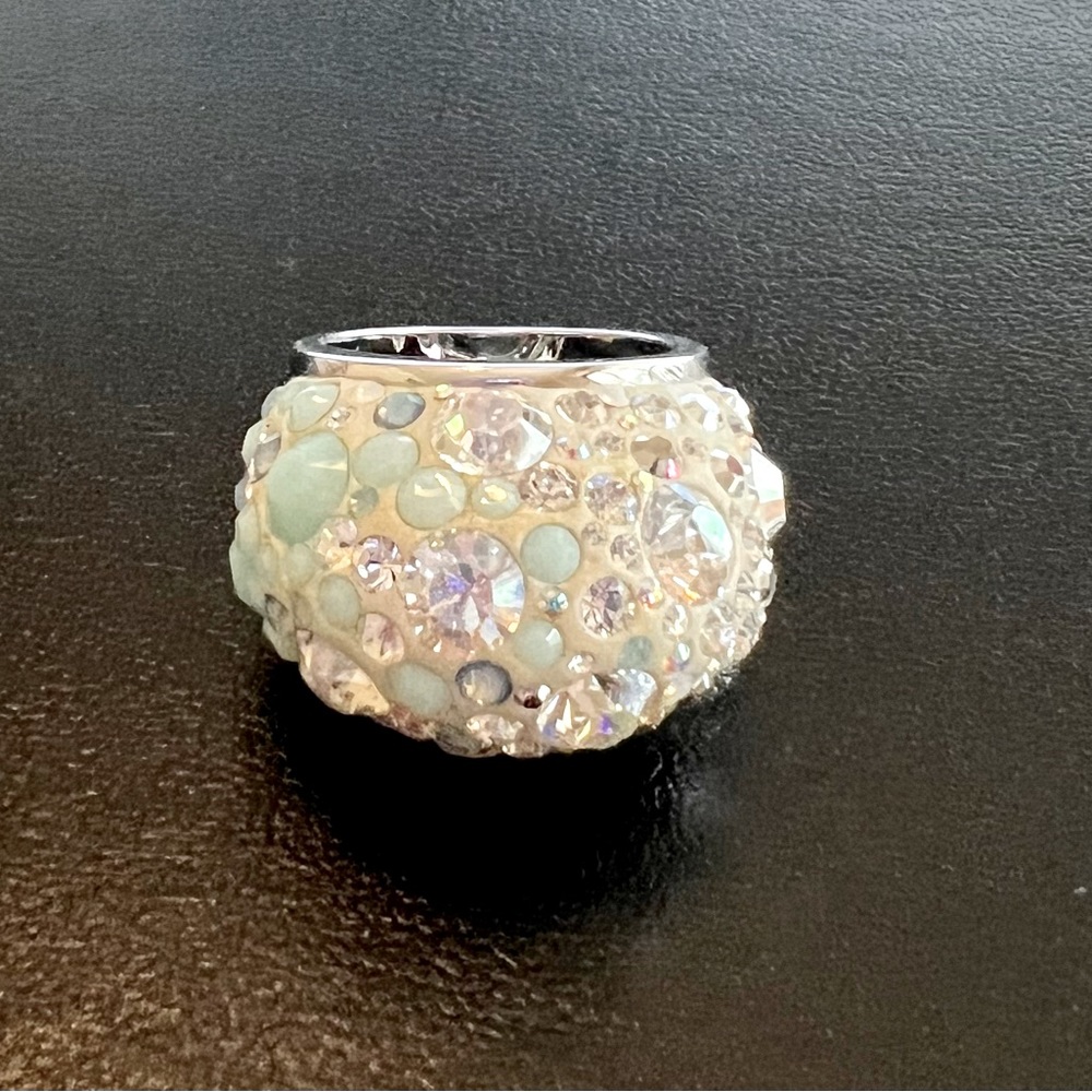 Swarovski Ice Blue Cluster Ring